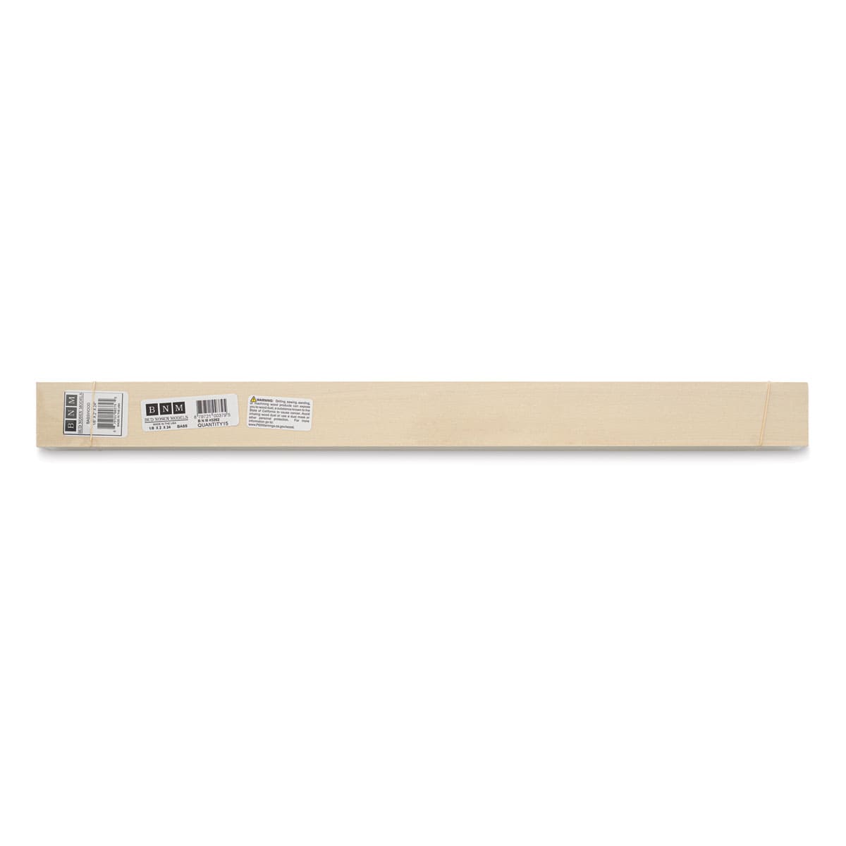 Bud Nosen Basswood Sheets - 1/8" x 2" x 24", 15 Sheets - top view
