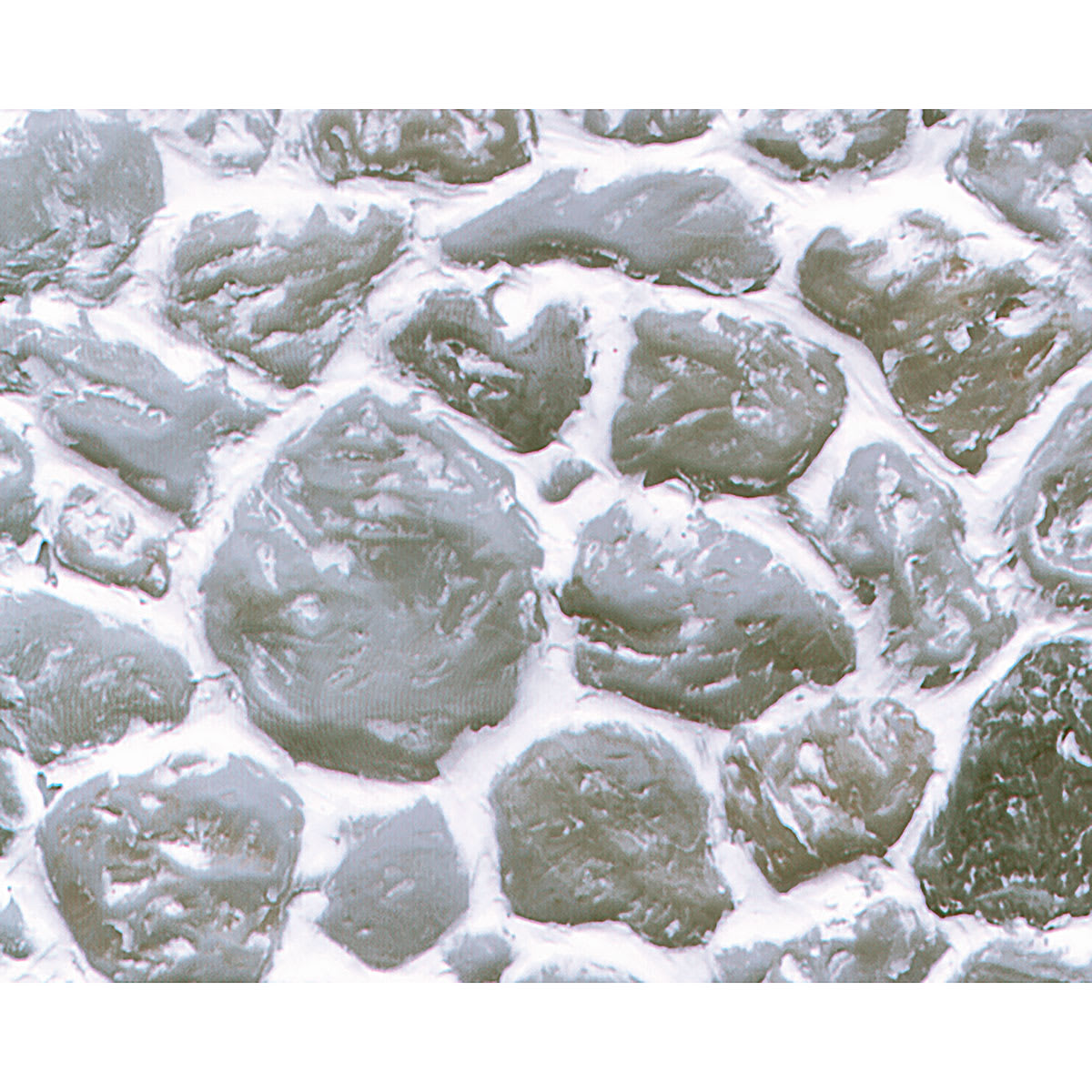 Plastruct Patterned Sheets, Field Stone, Round,1:12 Scale, finished example