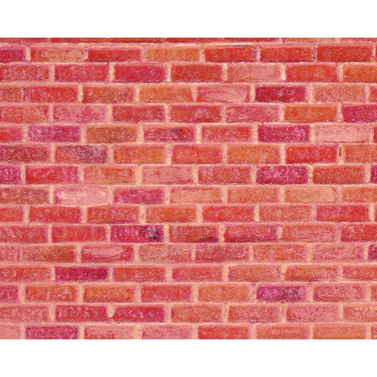 Plastruct Patterned Sheets, Brick, Rough, 1:24 Scale, finished example