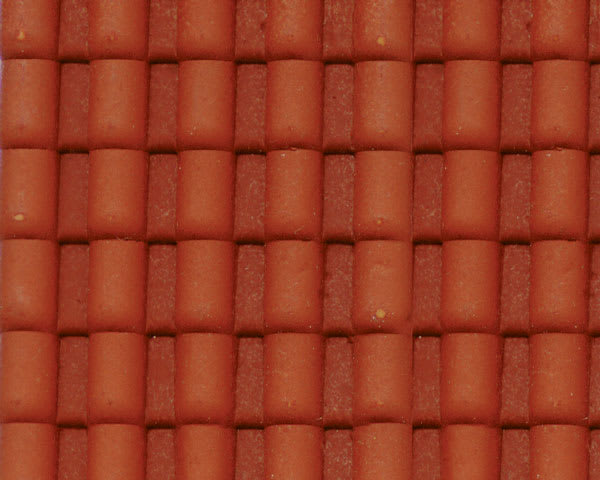 Plastruct Patterned Sheets, Spanish Tile, 1:24 Scale (finished example)