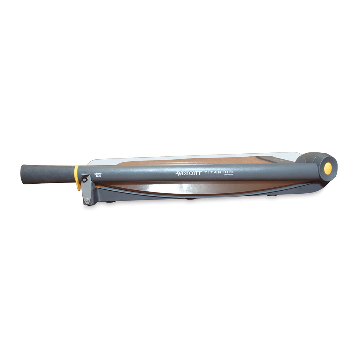 Westcott Trimair Trimmer - Guillotine, 15' Cut - side view of cutter side