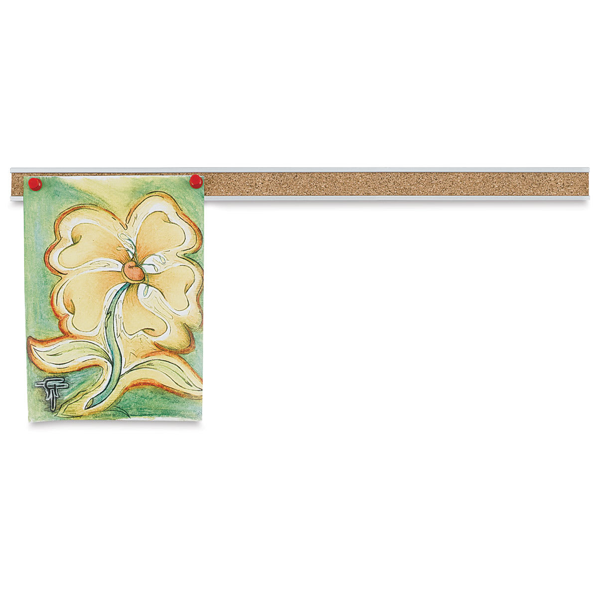 Claridge Map Rail - 8 ft, Satin, Anodized