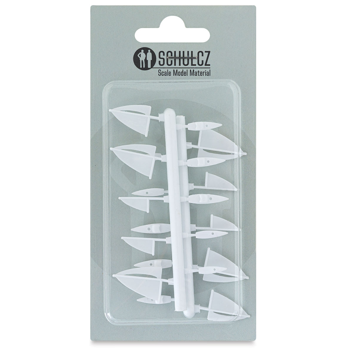Schulcz Scale Model Vehicles - Sailboats, Pkg of 10, 1:500, 1/40" (front of package)