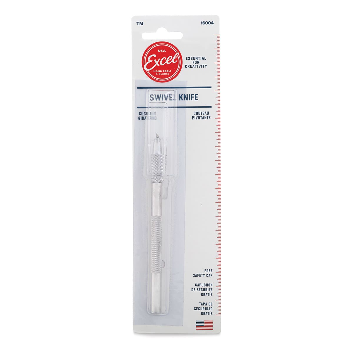Excel Blades Swivel Craft Knife - Front of blister package shown
