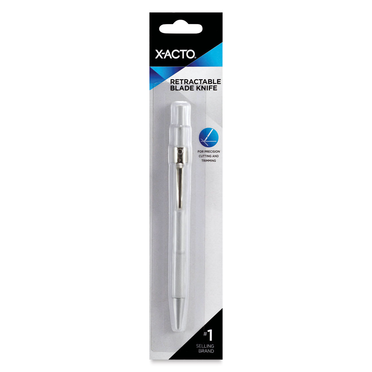X-Acto #9 Retractable Knife - Front of blister package showing knife