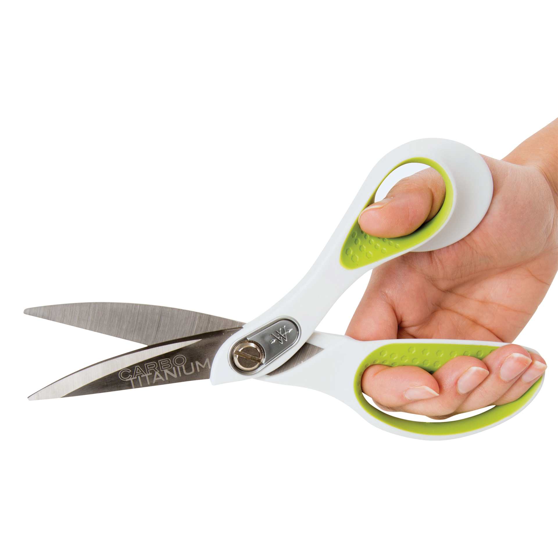 Westcott Heavy Duty CarboTitanium Bonded Bent Scissors - 8", in-hand