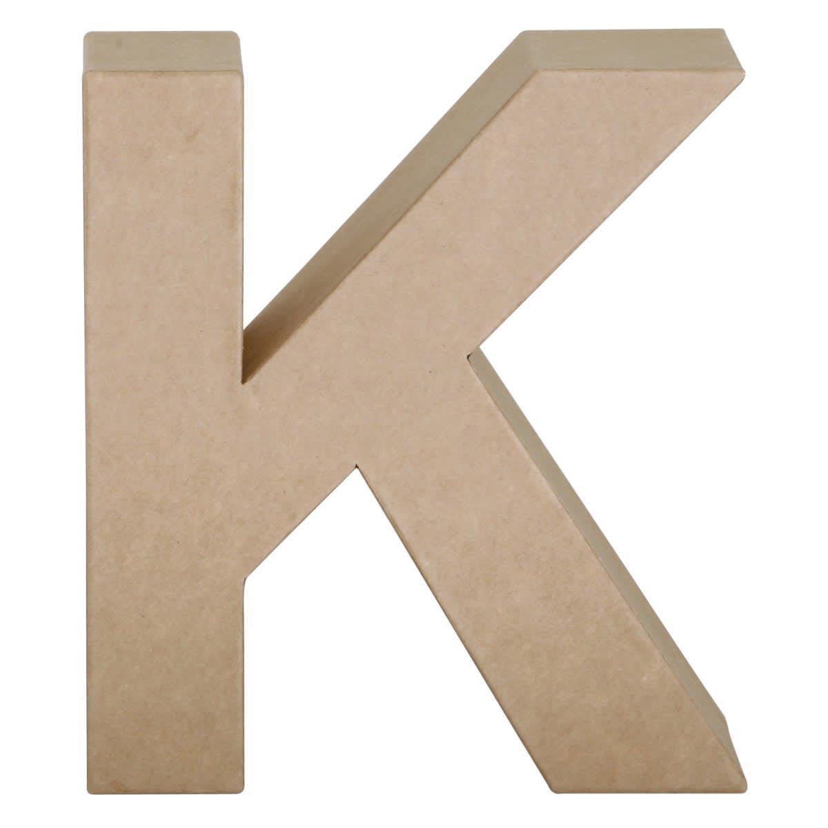 Paper Mache Letters & Numbers K