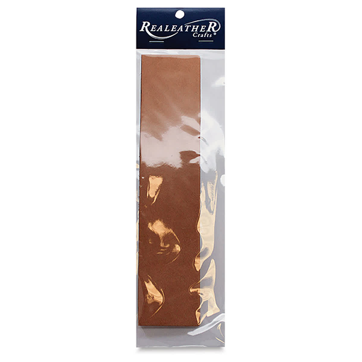 Leather Bracelet Blanks - Front of package of Natural color Leather Bracelet