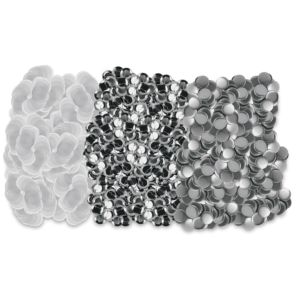 Neil Metal Buttons - 2.25" diameter, Pkg of 1000