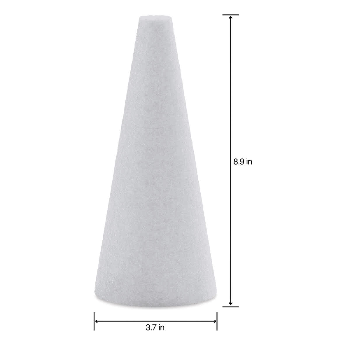FloraCraft CraftFoM Blocks and Shapes - 3.7" x 8.9", Cone - dimensions
