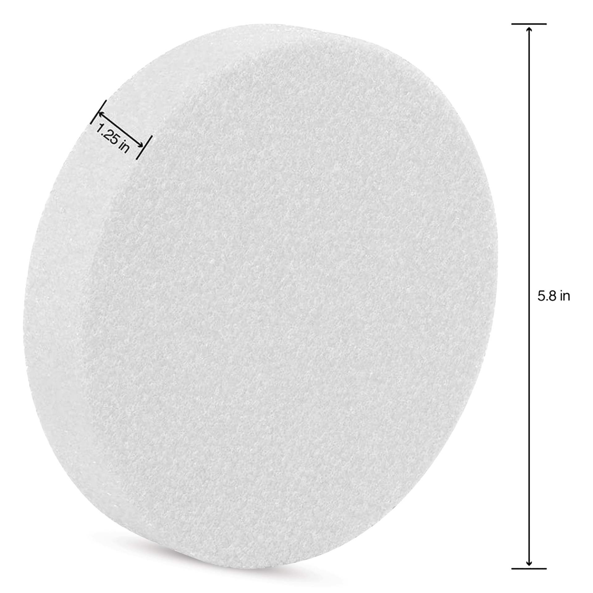 FloraCraft CraftFōM Blocks and Shapes - Disc, 1.25" x 5.8", width and height shown