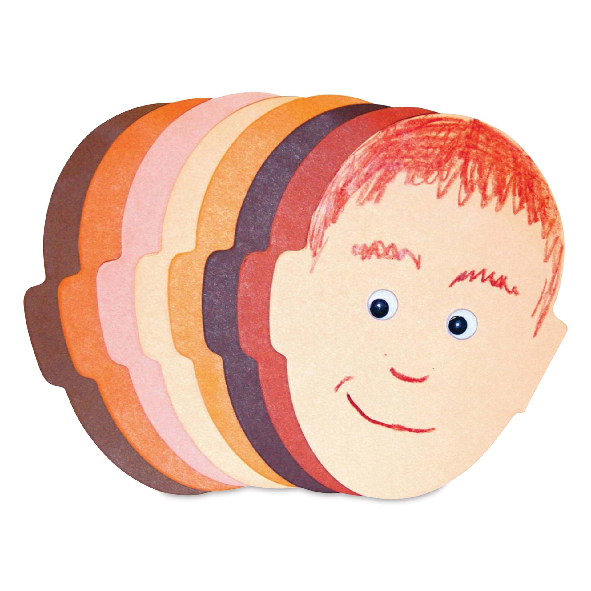 Roylco Face Pad, one sheet drawn in front of fanned out sheets