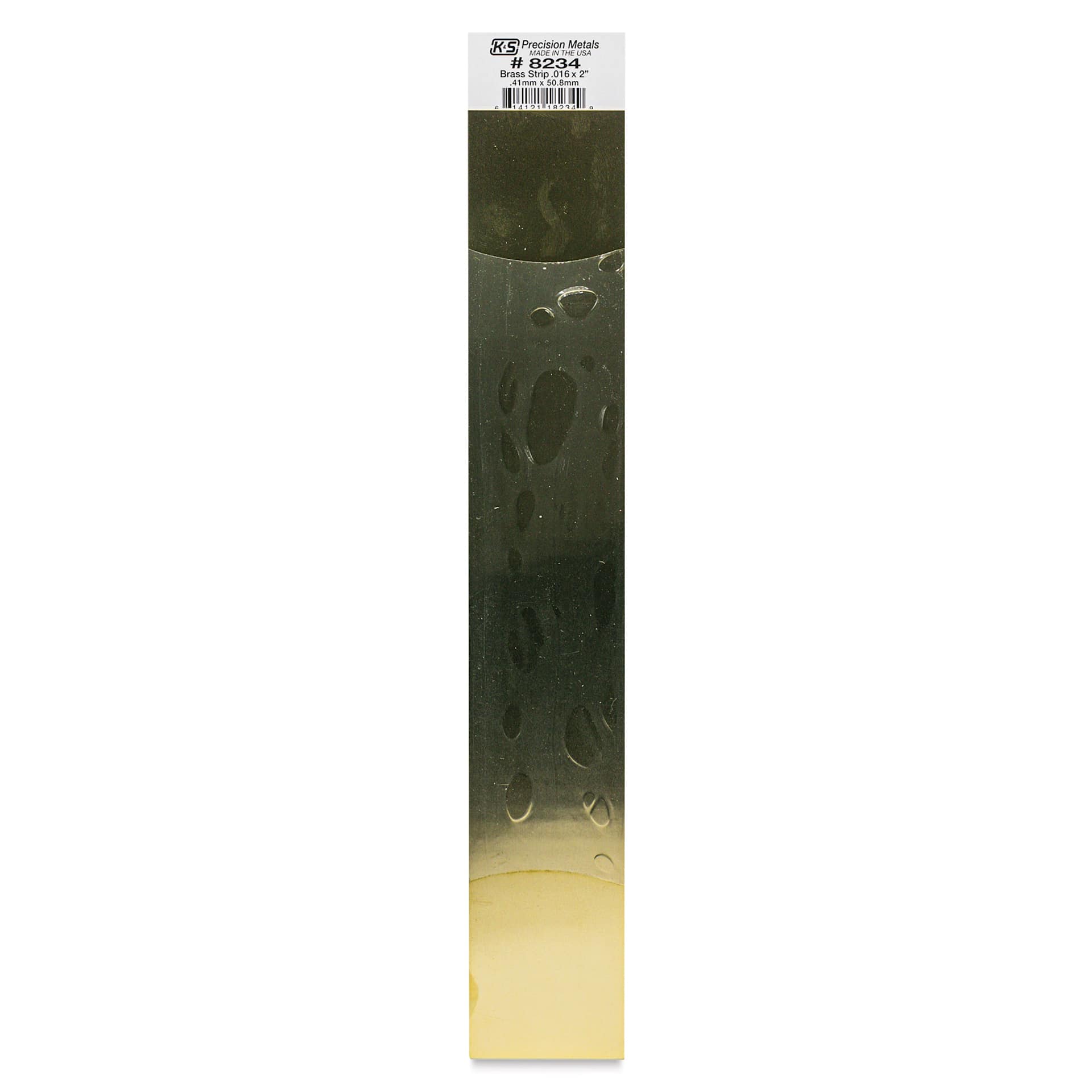 K&S Brass Strips - 0.016" x 2" (In package)