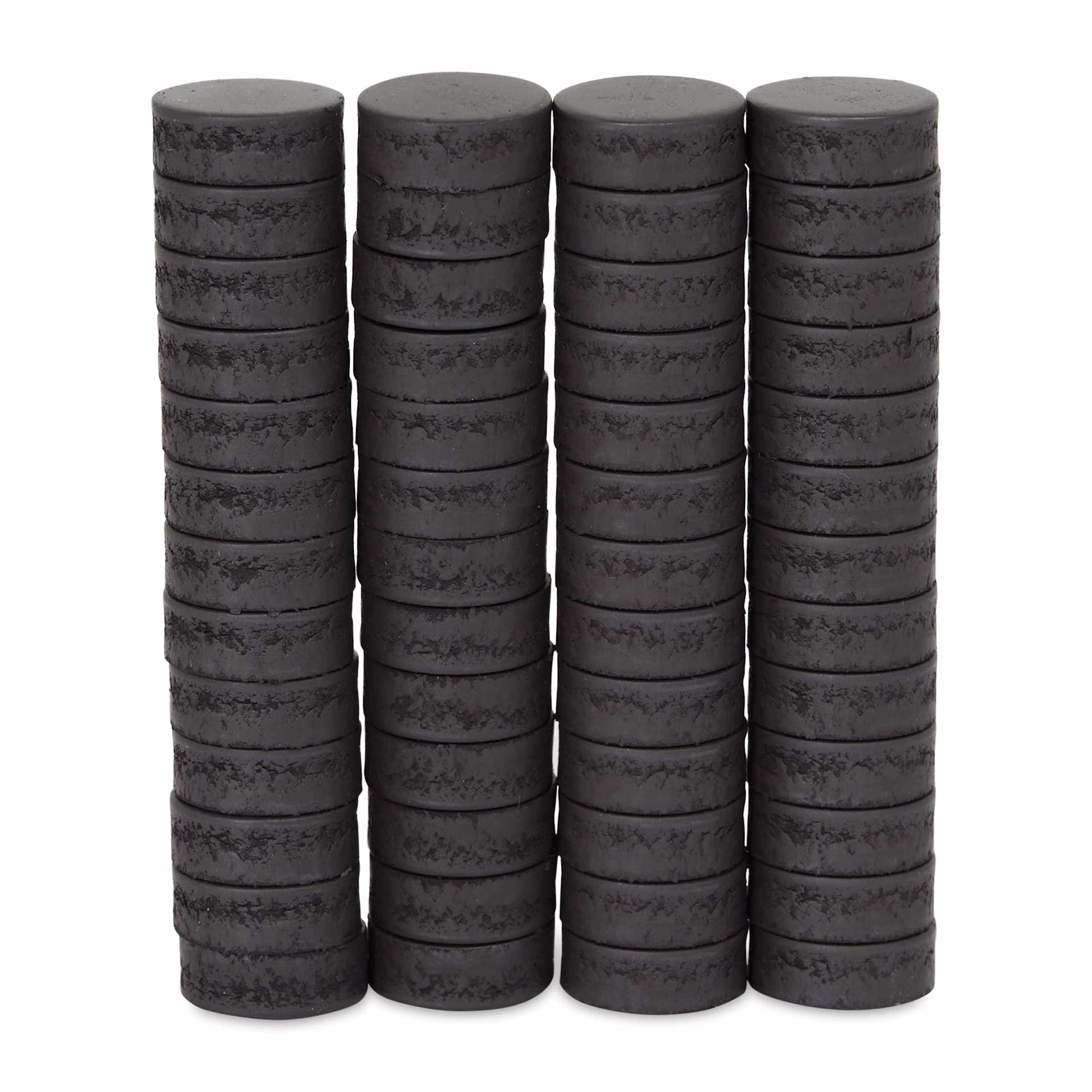 ProMag Flexible Button Magnets - Pkg of 52, High Energy, 1/2" stacked