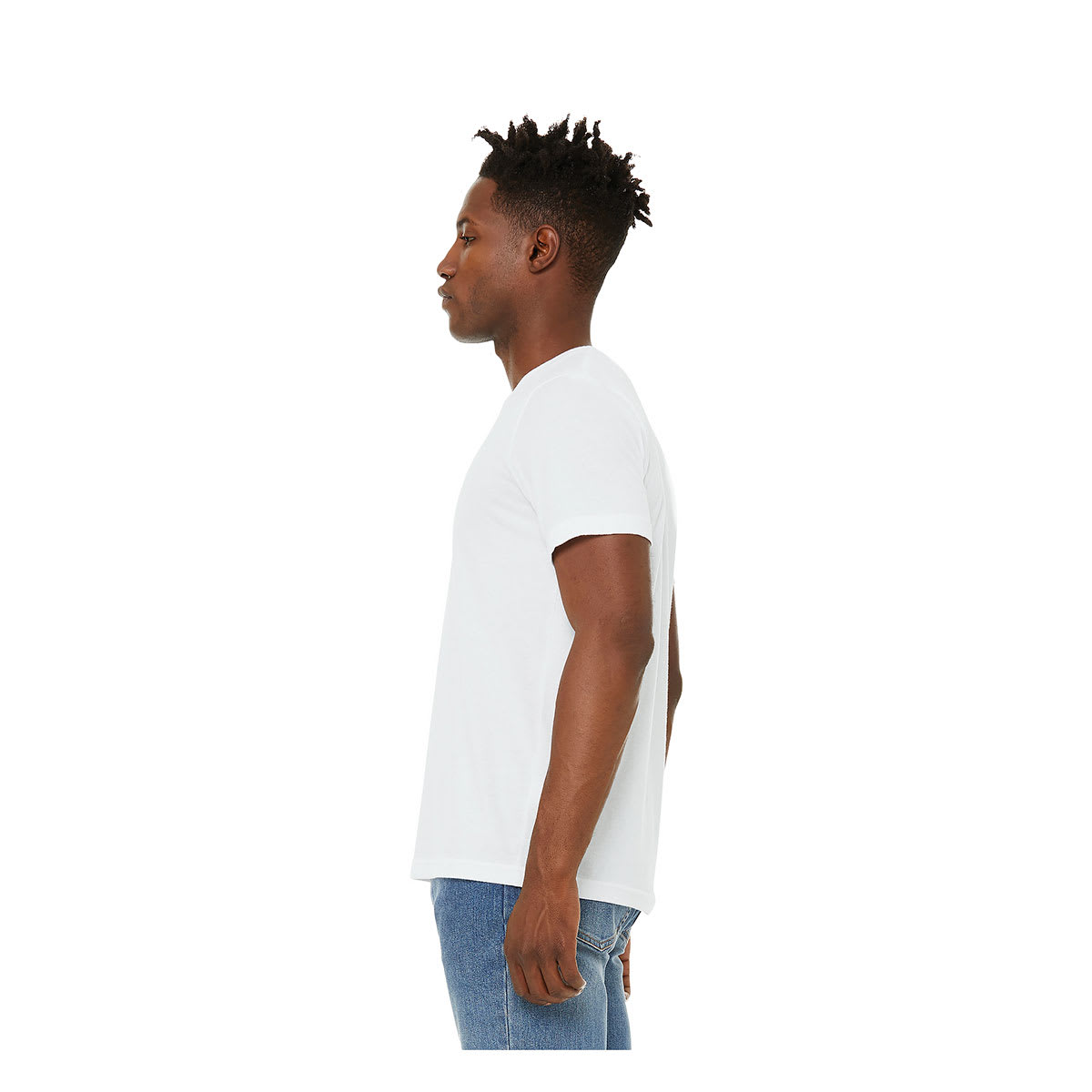 Bella Canvas Unisex T-shirt - White, Large - side