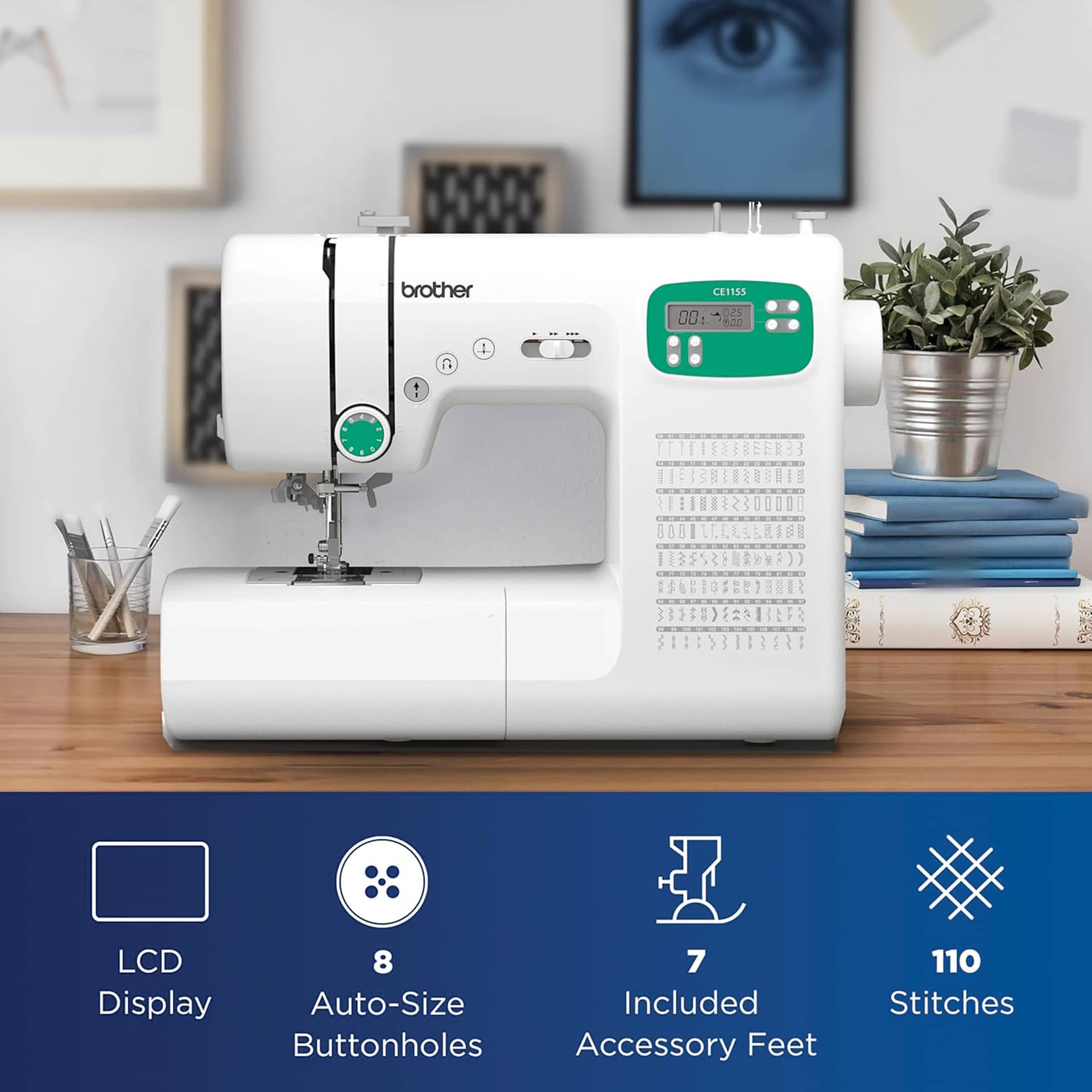 Brother CE1155 Computerized Sewing Machine features