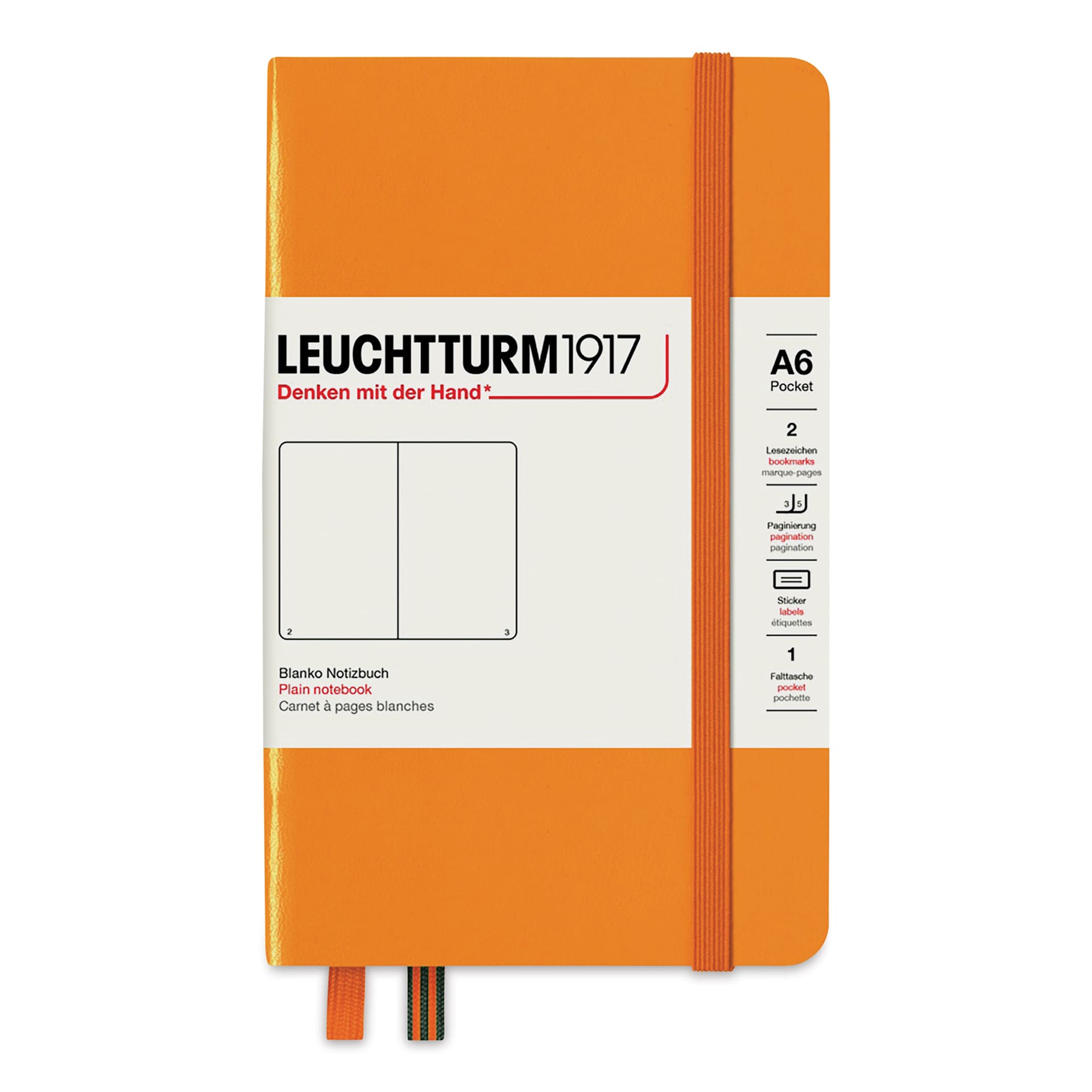 Leuchtturm1917 Blank Hardcover Notebook - Rising Sun, 3-1/2" x 6"