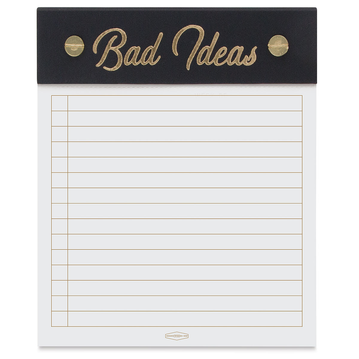 DesignWorks Ink Bad Ideas Post Bound Ledger