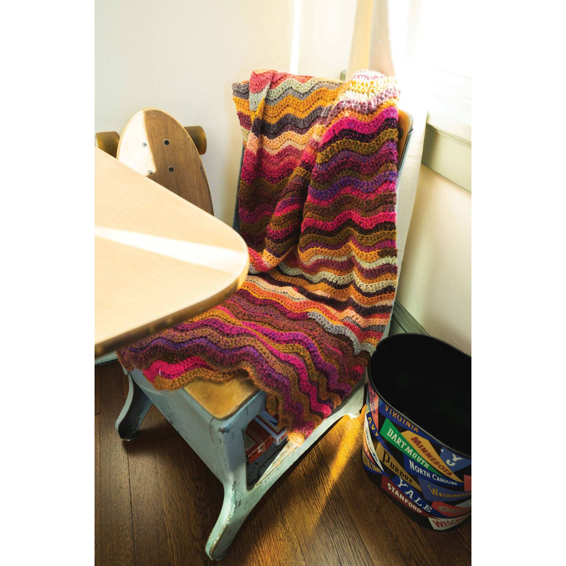 Lion Brand Ferris Wheel Yarn - finished blanket example