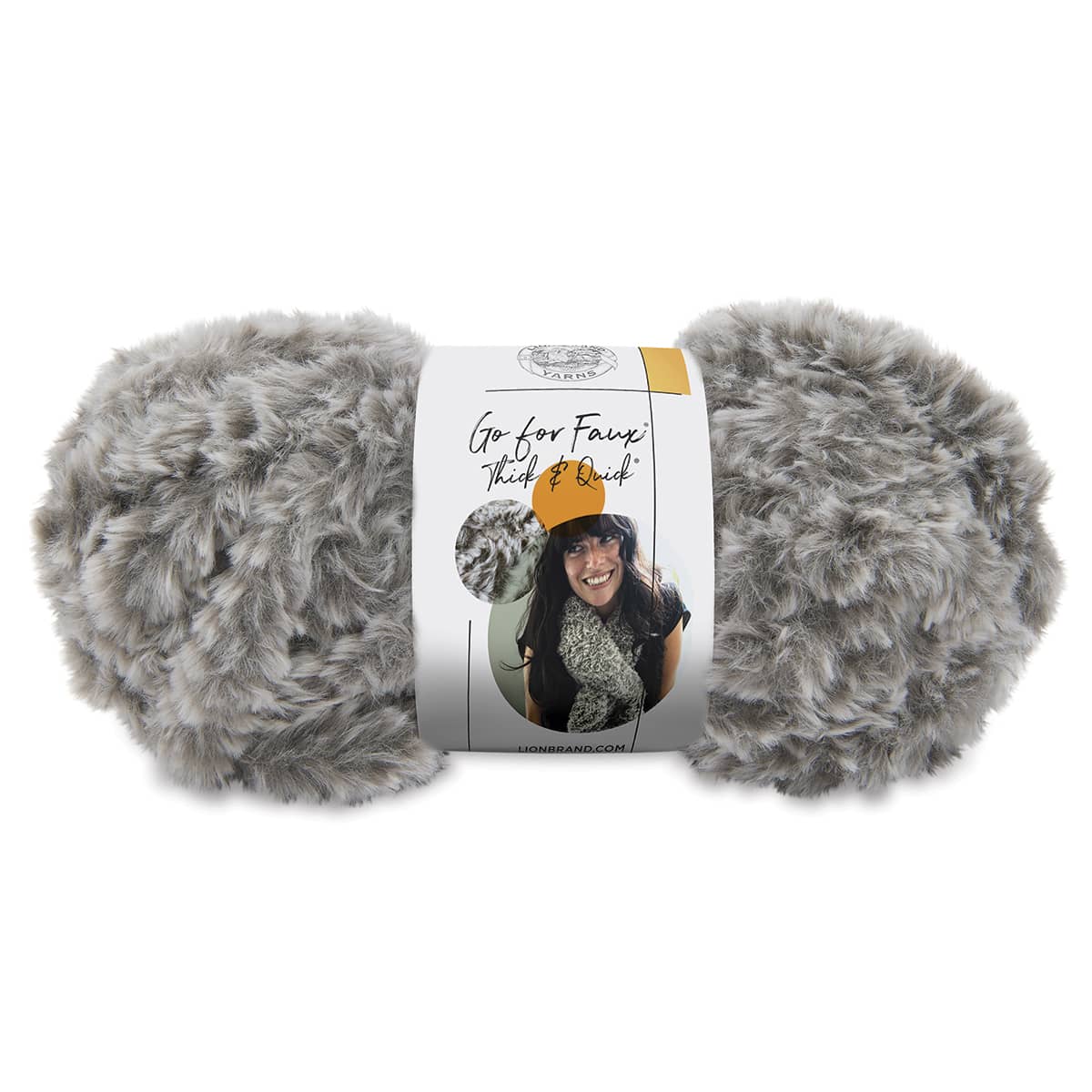 Lion Brand Go For Faux Thick And Quick Yarn - Husky, 24 yds