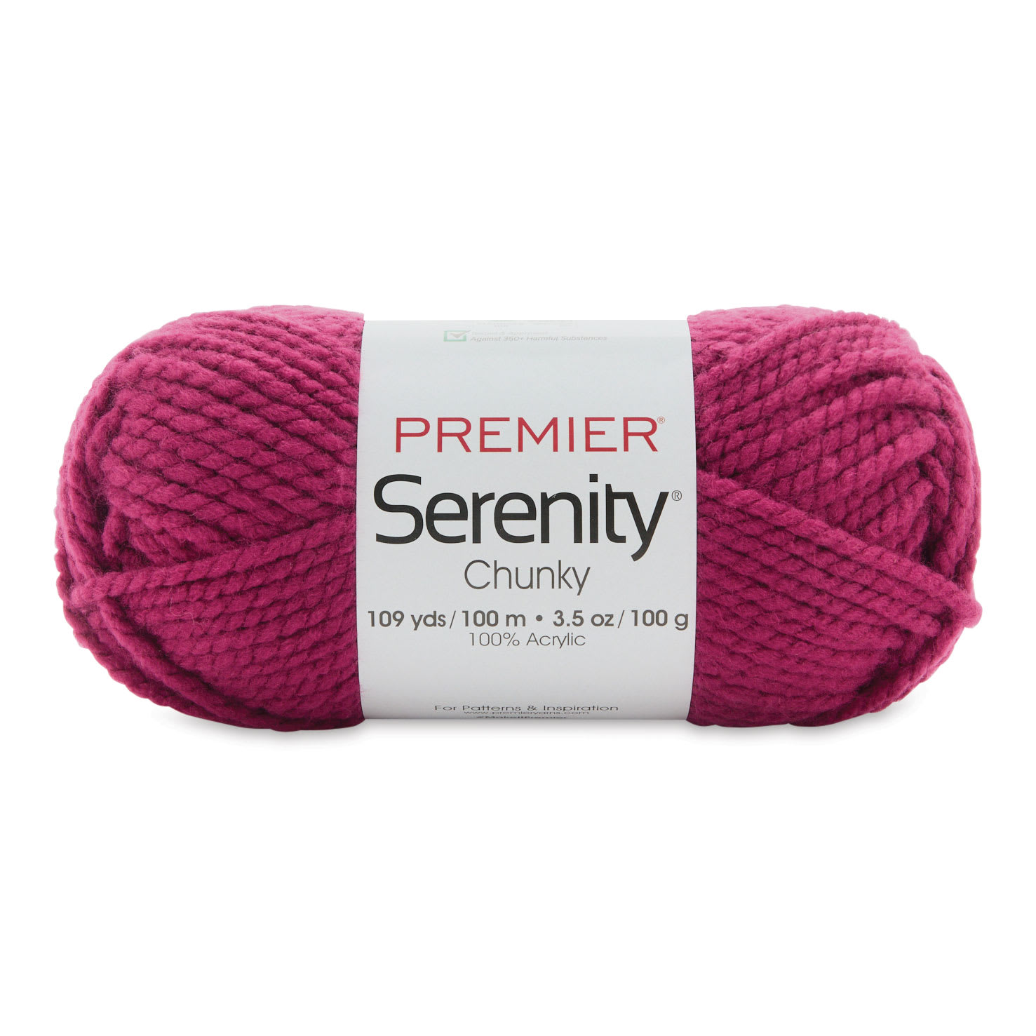 Premier Yarn Serenity Chunky Solids Yarn - Mulberry, 109 yds