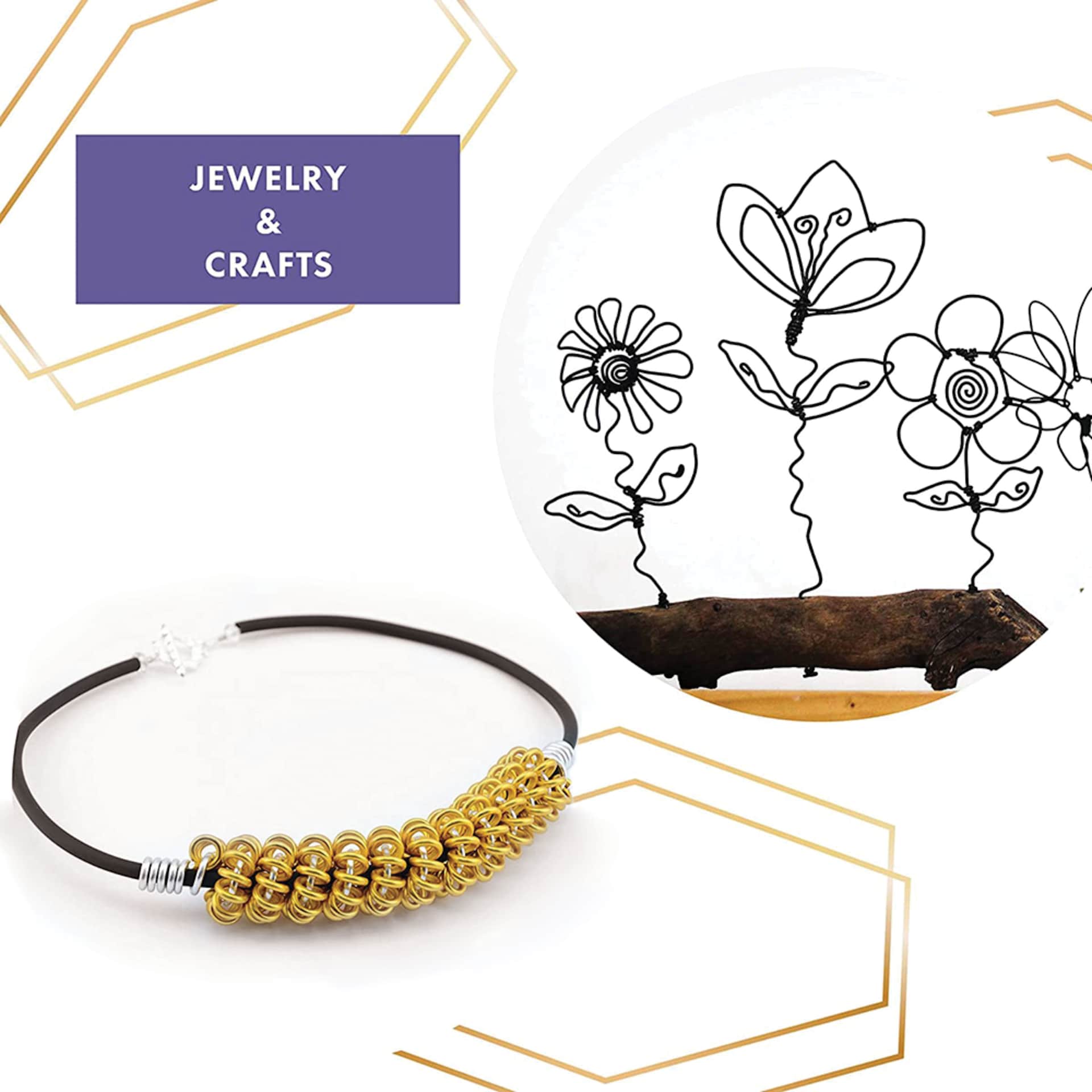 Artistic Wire Aluminum Craft Wire - Black, 12 Gauge, 39 ft finished jewelry & craft project examples