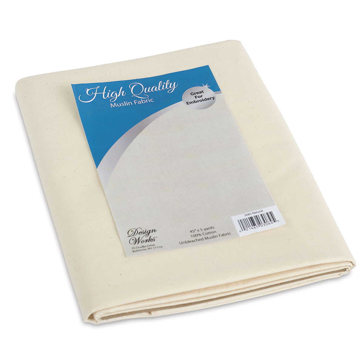 Design Works Unbleached Muslin 45" x 5yds  Outside of Package