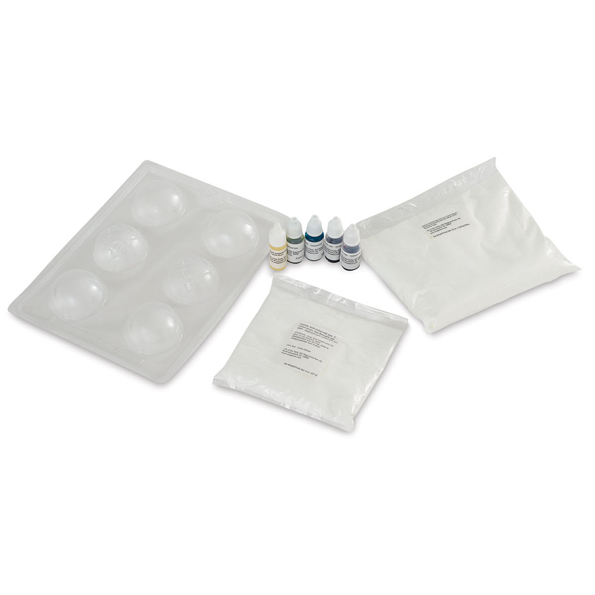 Life of the Party Bath Bomb Kit - Components of kit shown