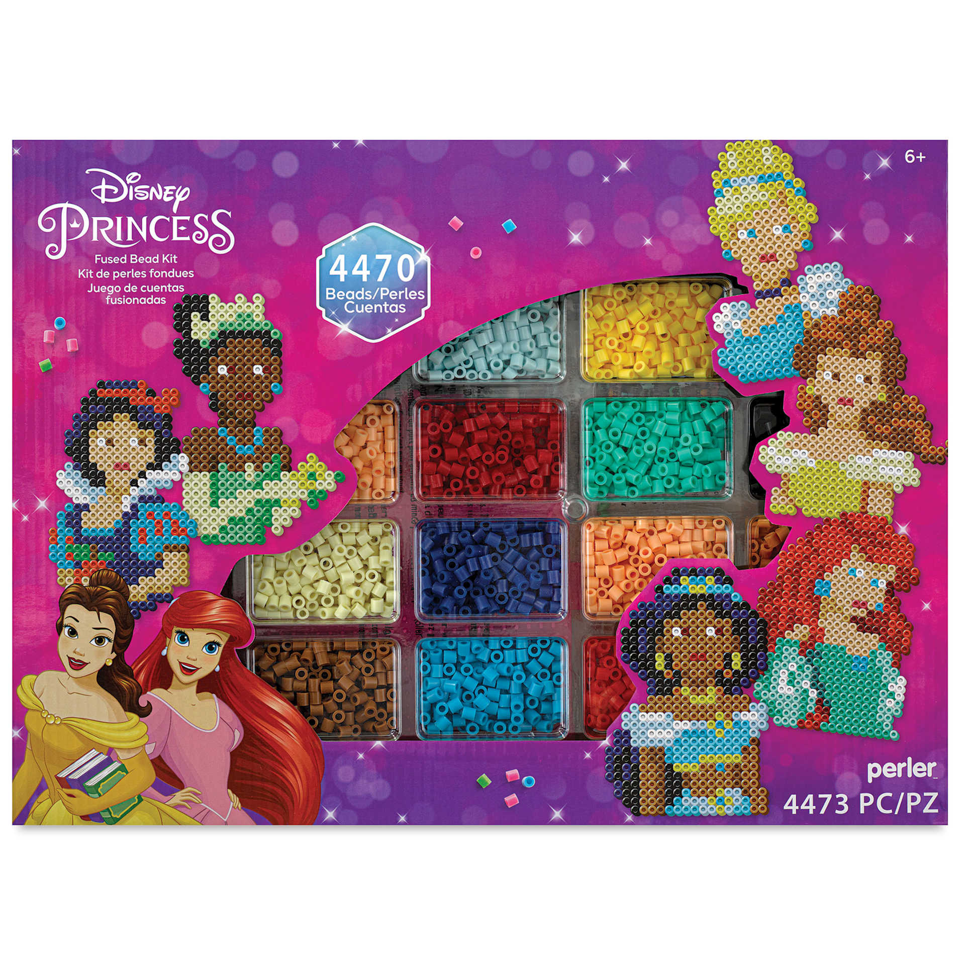 Perler Disney Princesses Fused Bead Kit Deluxe Box BLICK Art