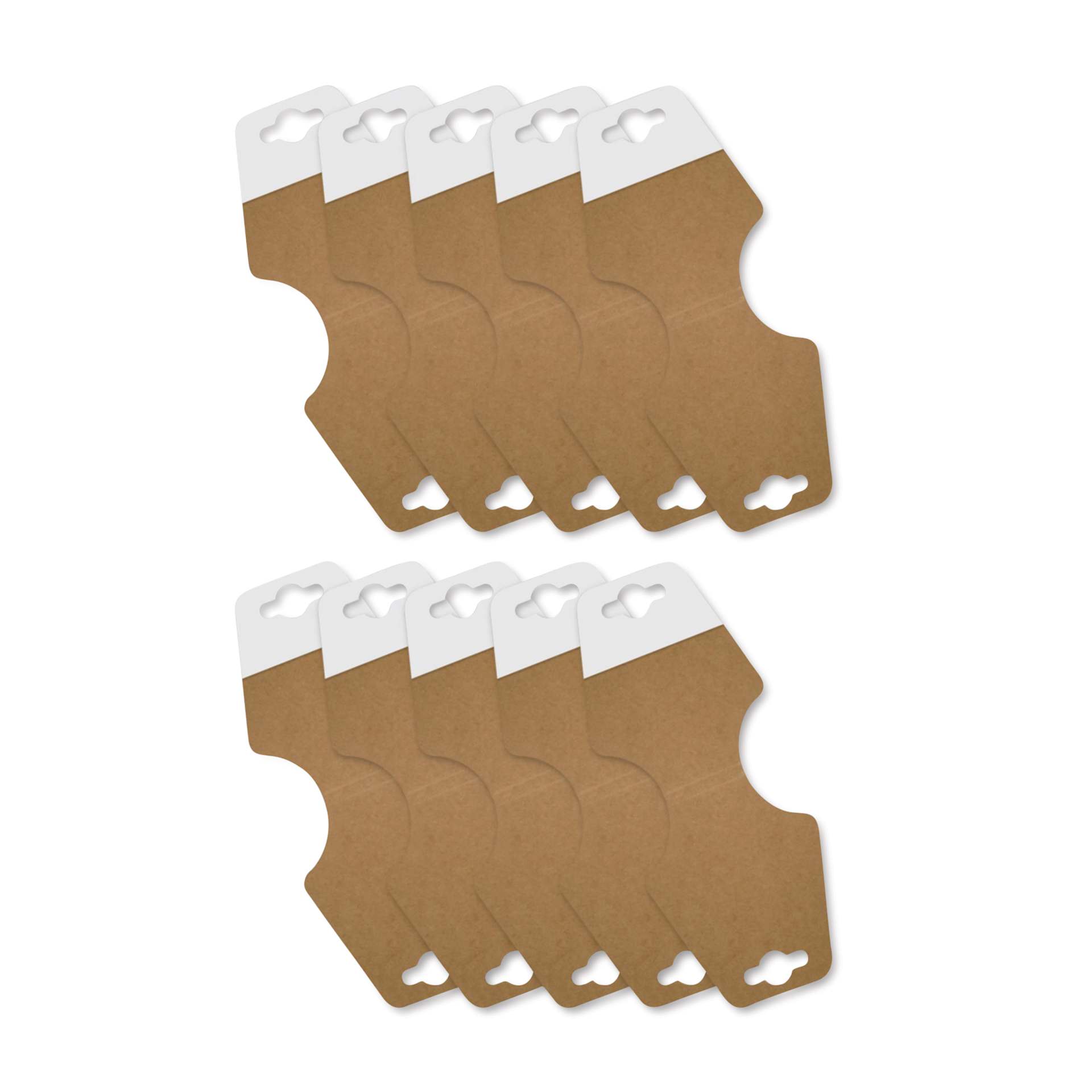 Craft Medley Peel-n-Stick Display Tags - Kraft, Pkg of 10