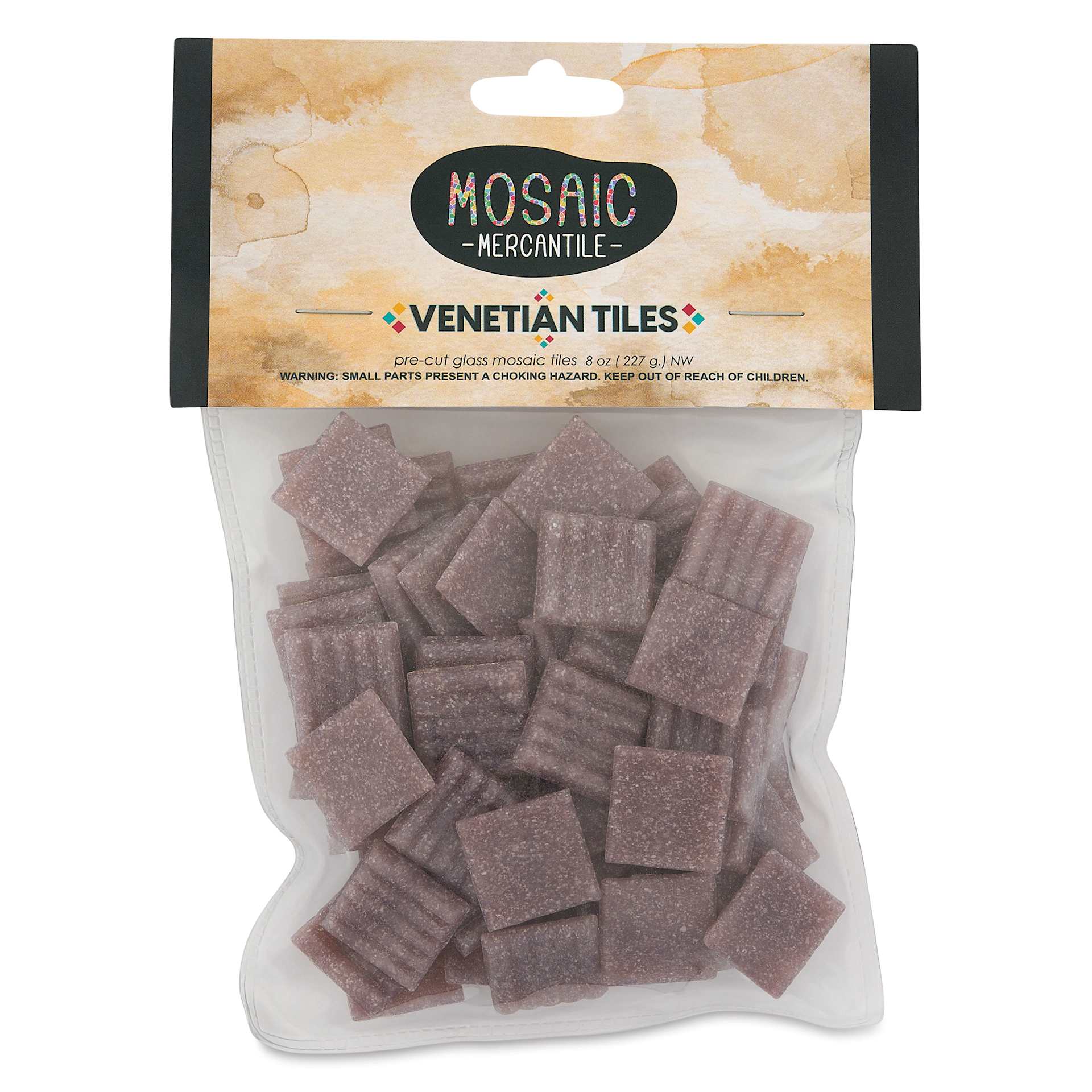 Mosaic Mercantile Venetian Tiles - Iris, 3/4", 8 oz front of packaging