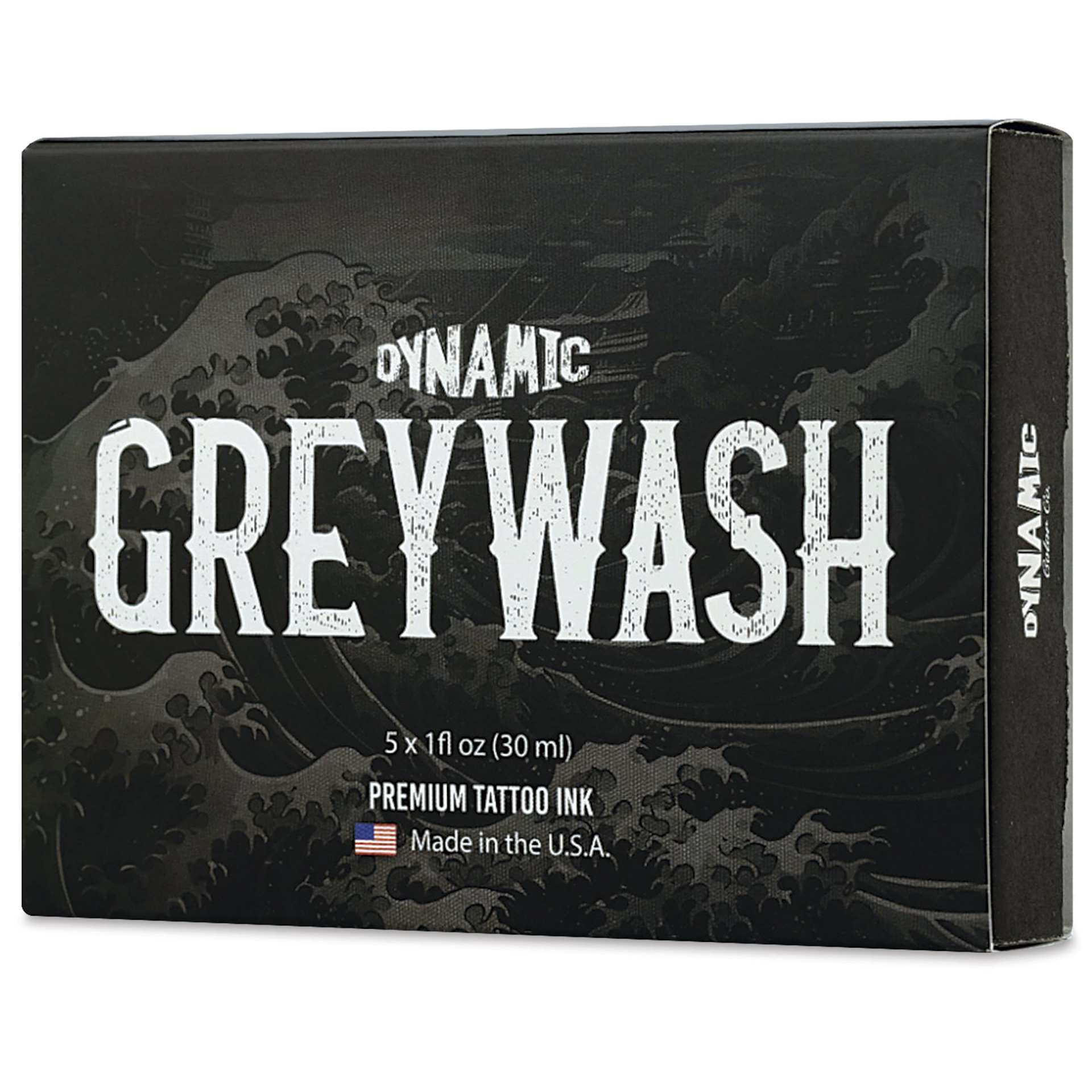 Dynamic Color Tattoo Ink - Set of 5, Greywash Set, 1 oz bottles, packaging