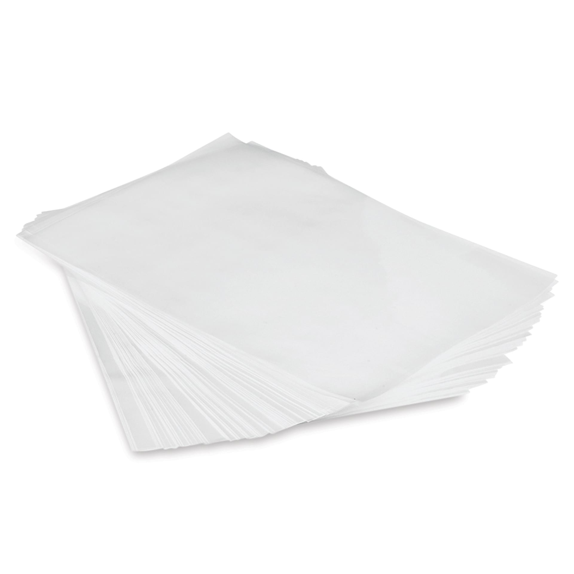 Saferly Tattoo Stencil Sheets - 8-1/2" x 11", Clear, Pkg of 200, sheets out of packaging