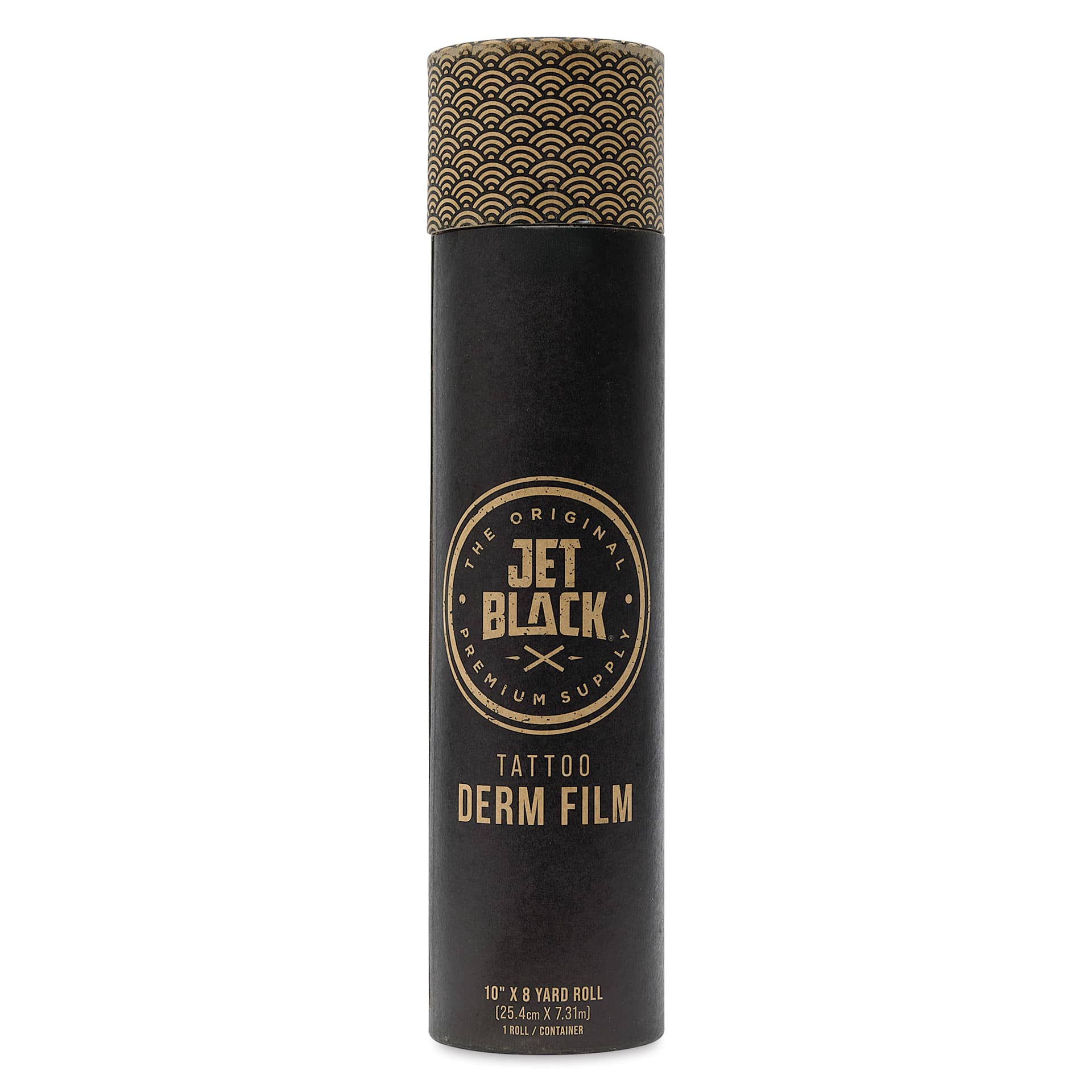 Tatsoul Jet Black Derm Film - 10" x 8 yd Roll, front of packaging