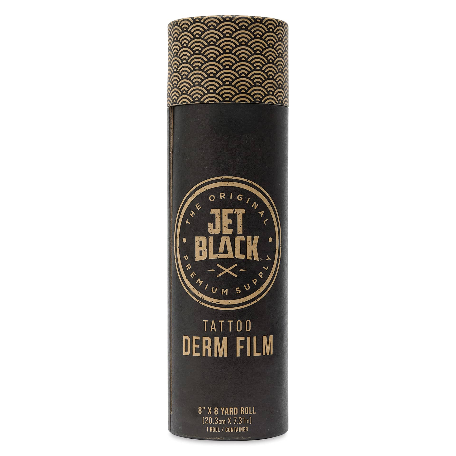 Tatsoul Jet Black Derm Film - 8" x 8 yd Roll, front of packaging