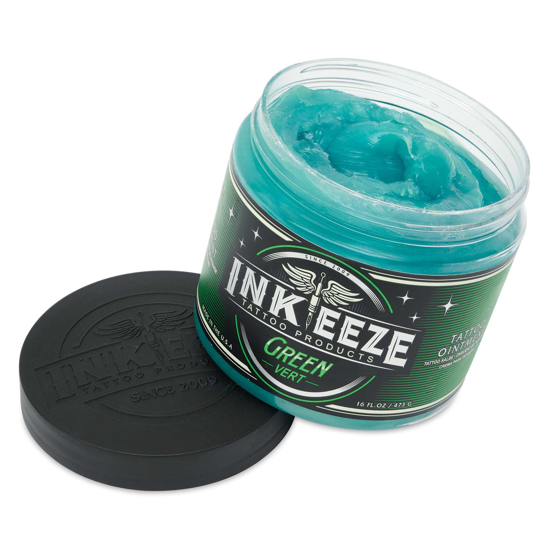 Inkeeze Green Tattoo Ointment - 16 oz, Jar