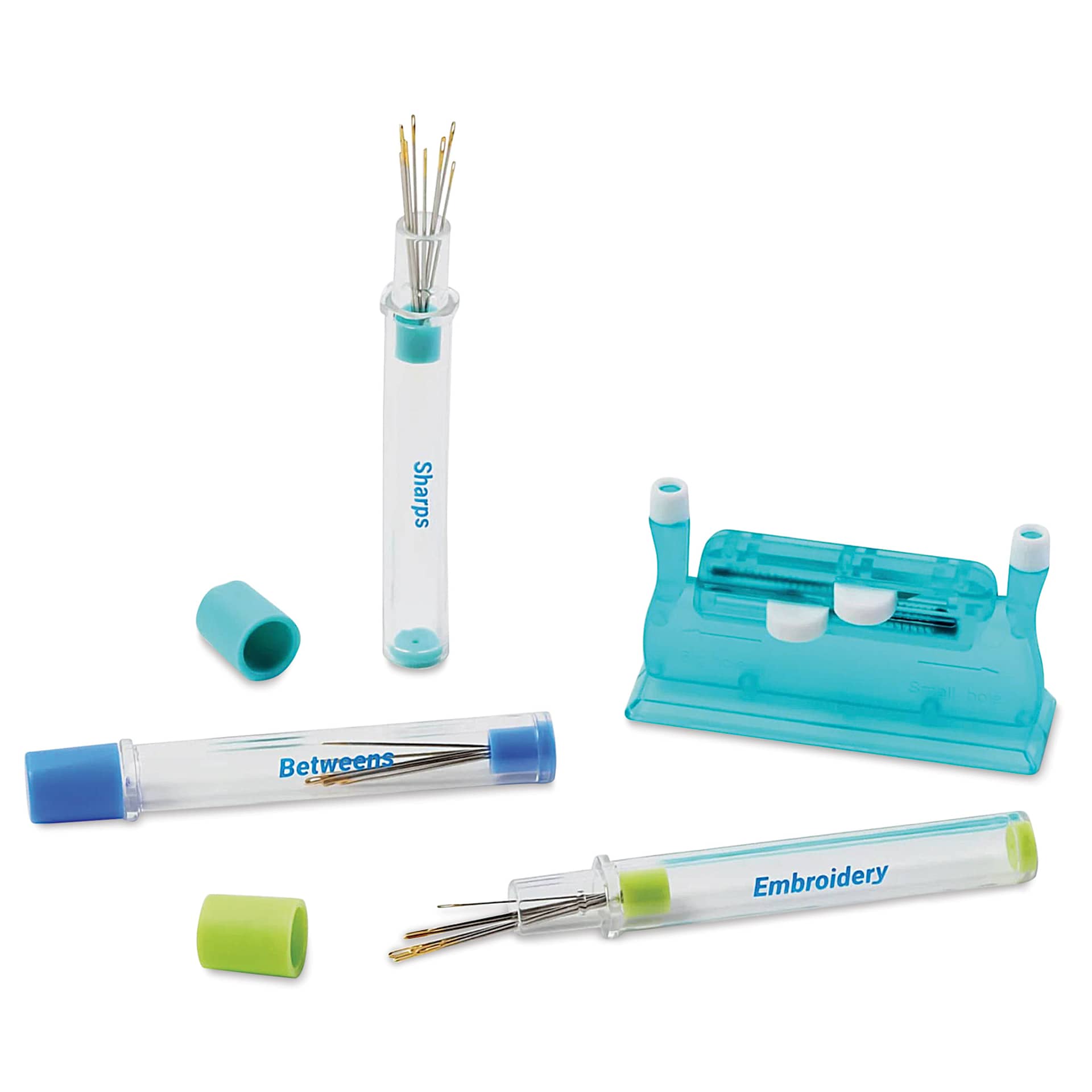 Dritz Hand Needle & Threader Set, contents laid out