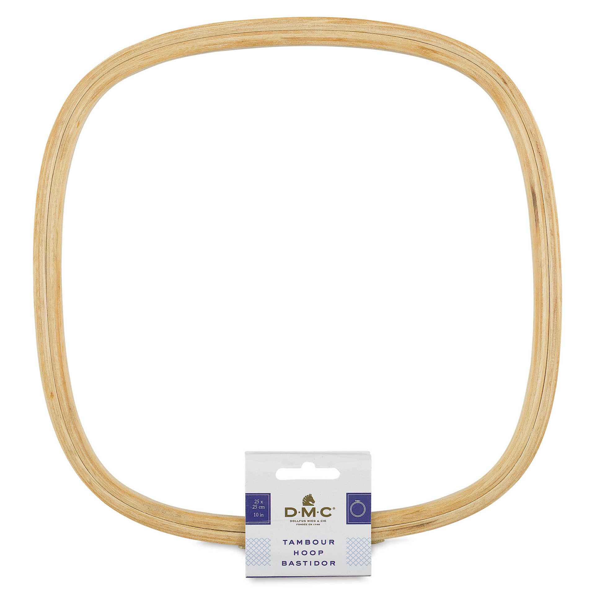 DMC Wooden Needlework Hoop - Square, 25 cm - back