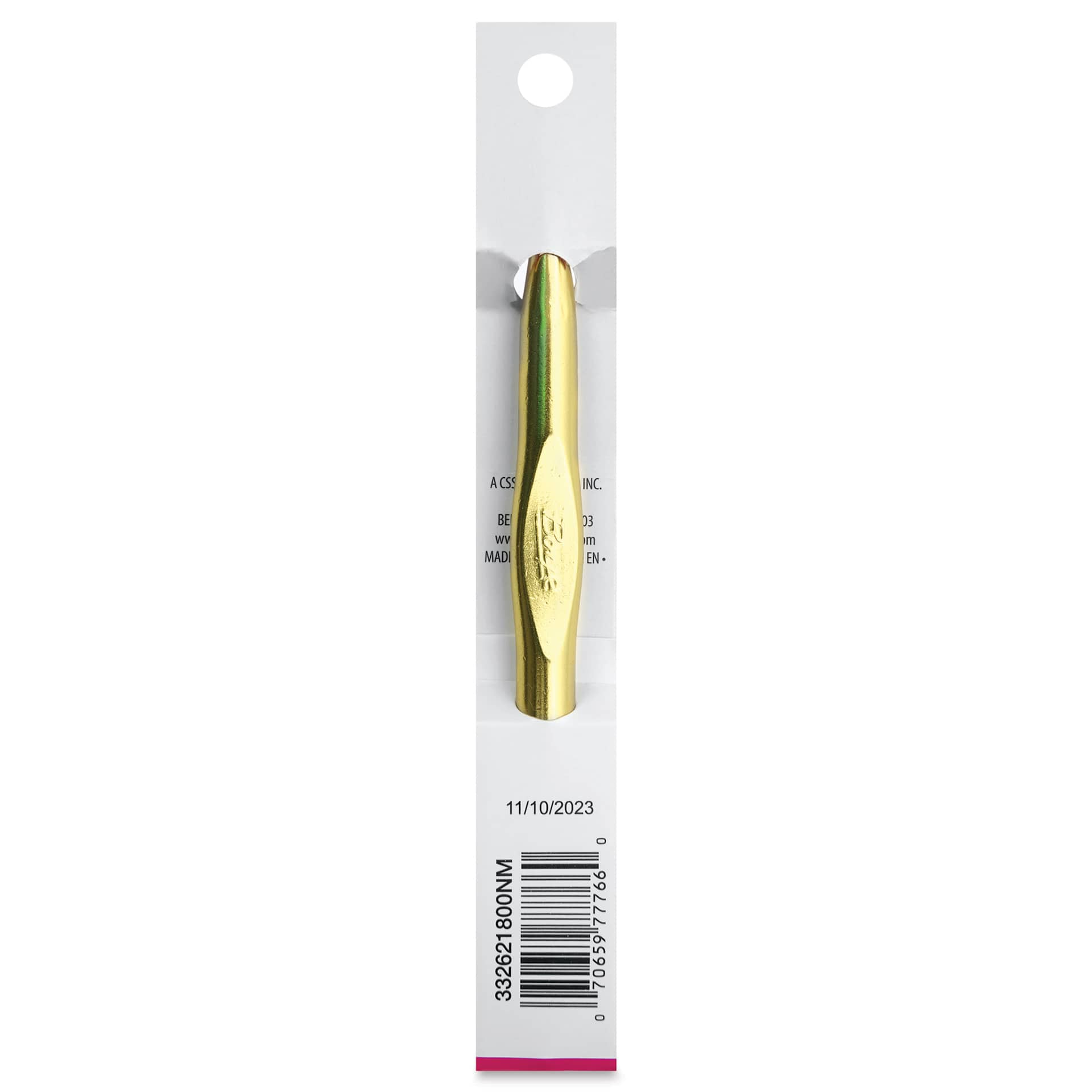 Boye Aluminum Crochet Hook - US N, 6" - back of packaging