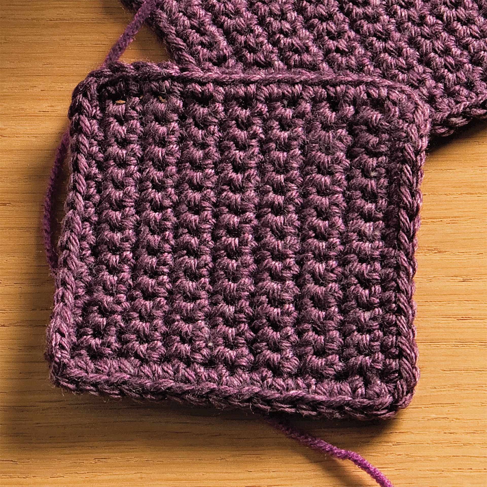 Boye I Taught Myself to Crochet Kit - finished pot holder examples