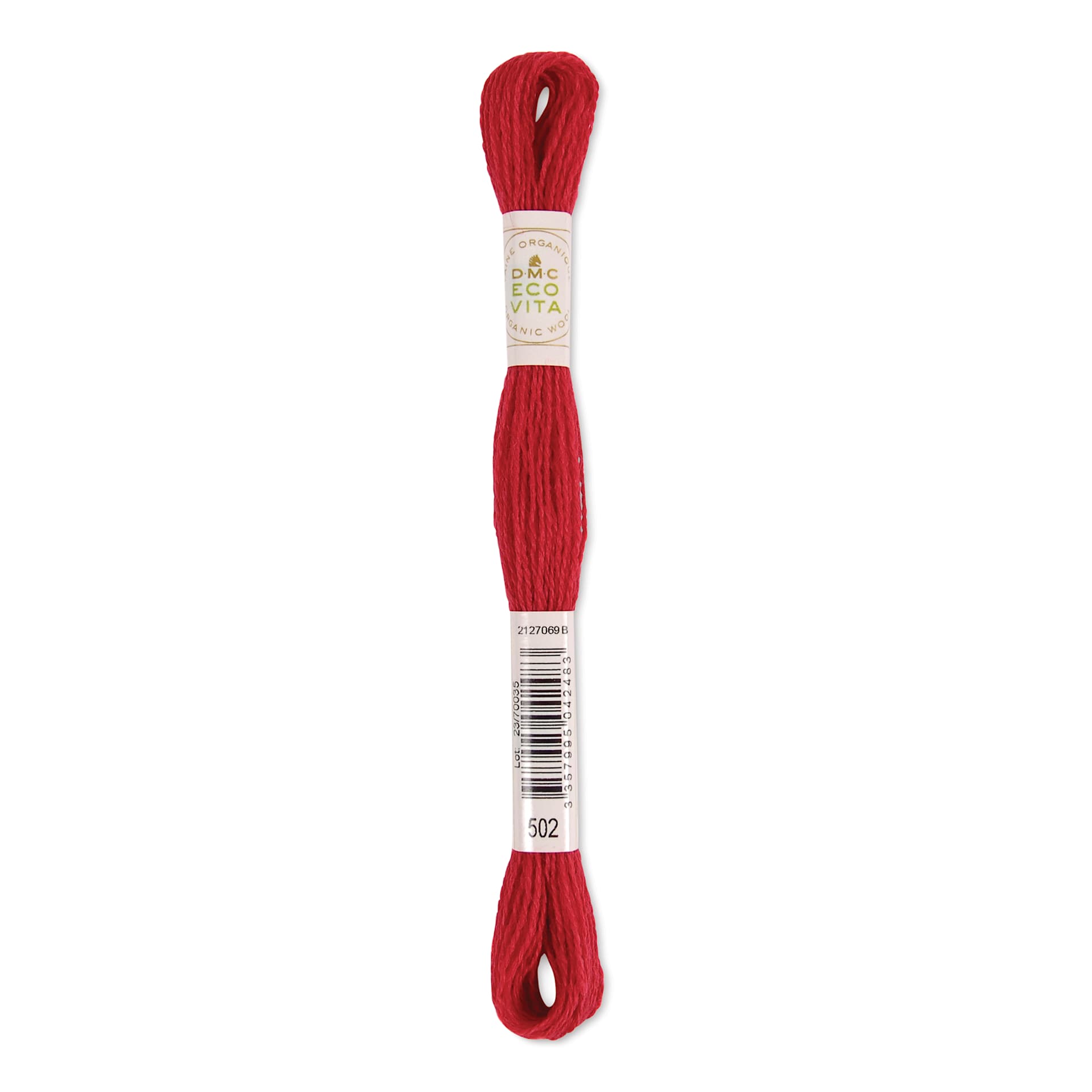 DMC Eco Vita Organic Wool Thread - Fiery Madder, 17-1/2 yds