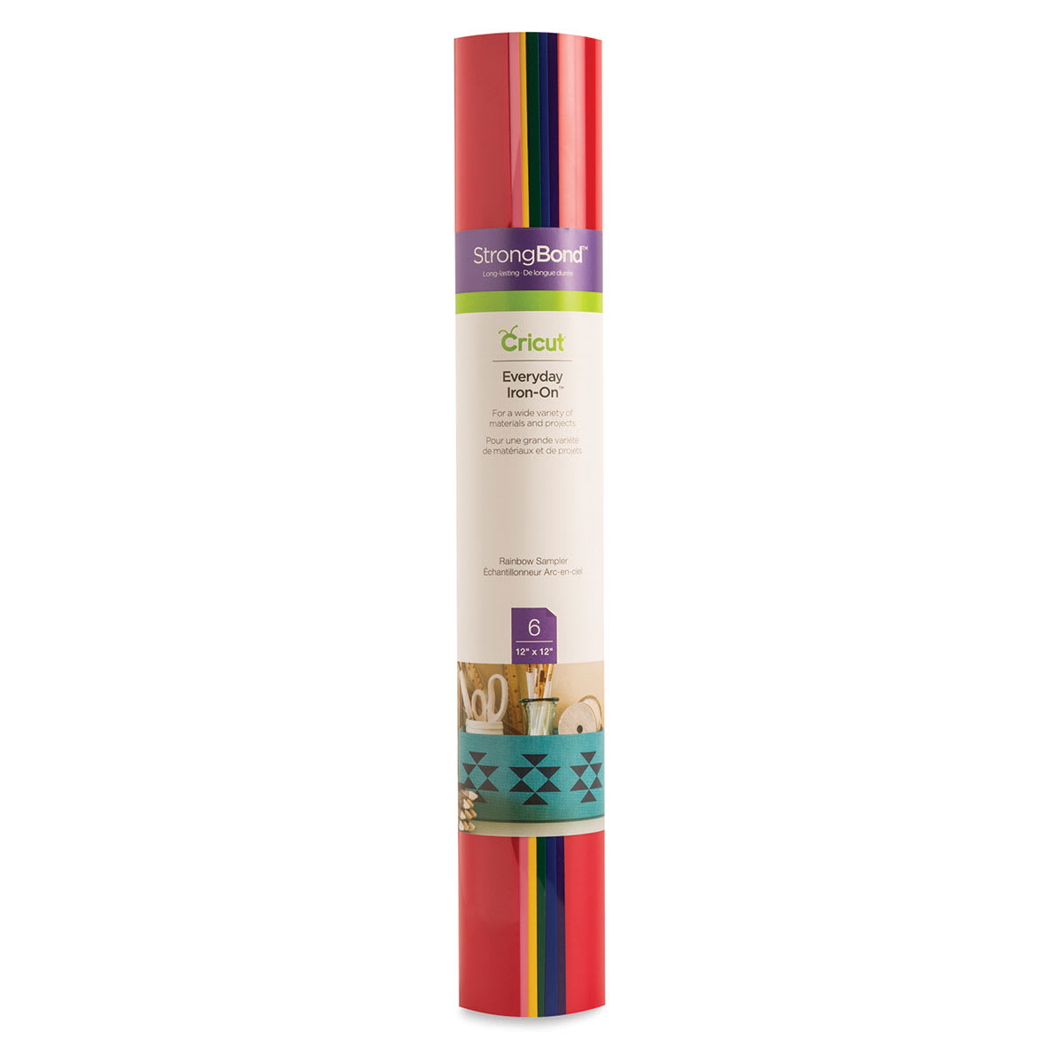 Cricut Everyday Iron-On Vinyl - Rainbow Sampler, 6 Sheets