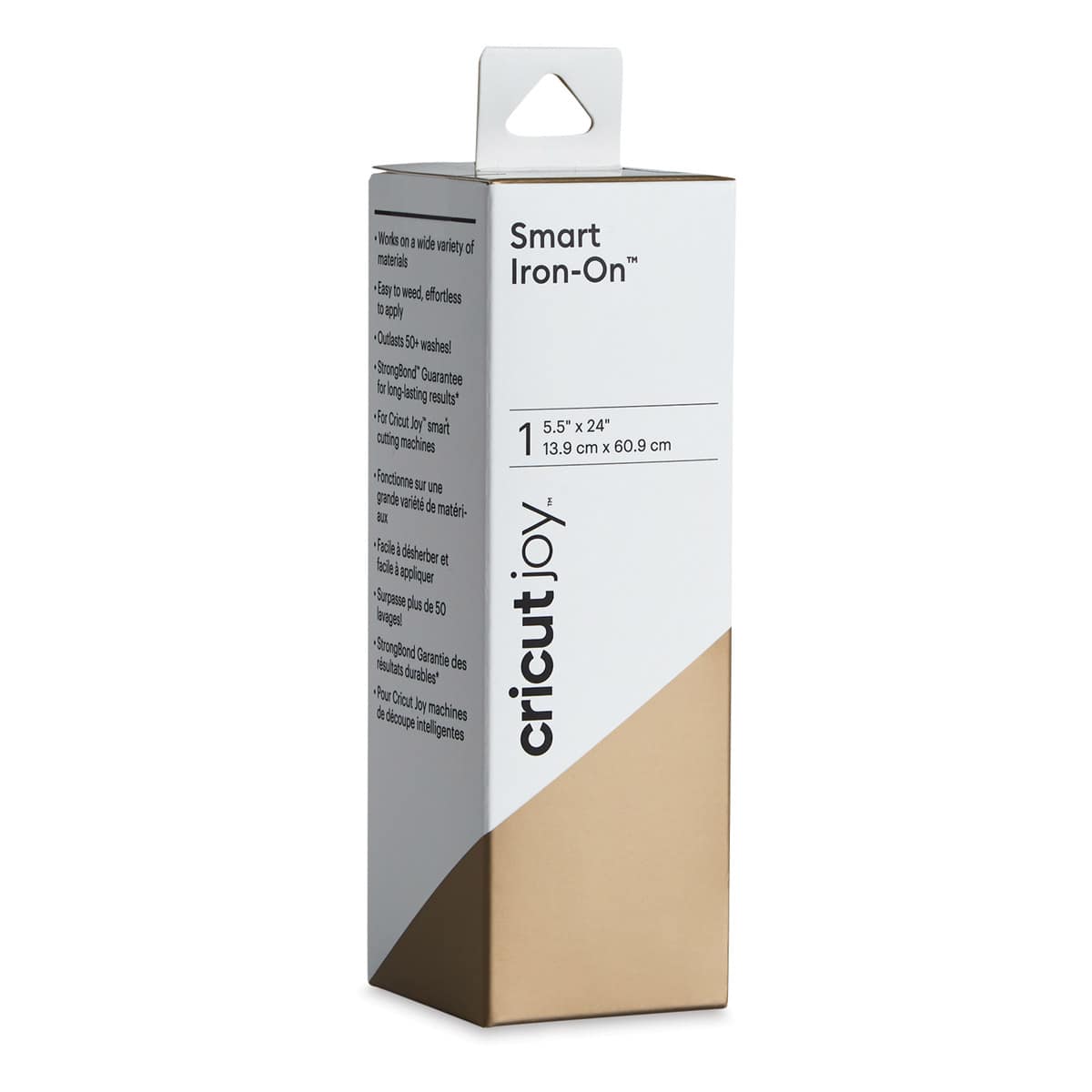 Cricut Joy Smart Iron-On - Gold, 5-1/2" x 24", Roll (In packaging)