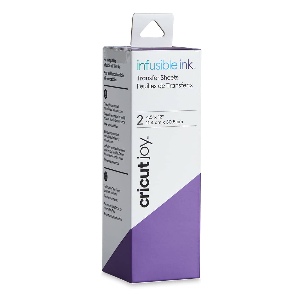 Cricut Joy Infusible Ink Transfer Sheets - Ultra Violet, 4-1/2" x 12", Package of 2 (In packaging)