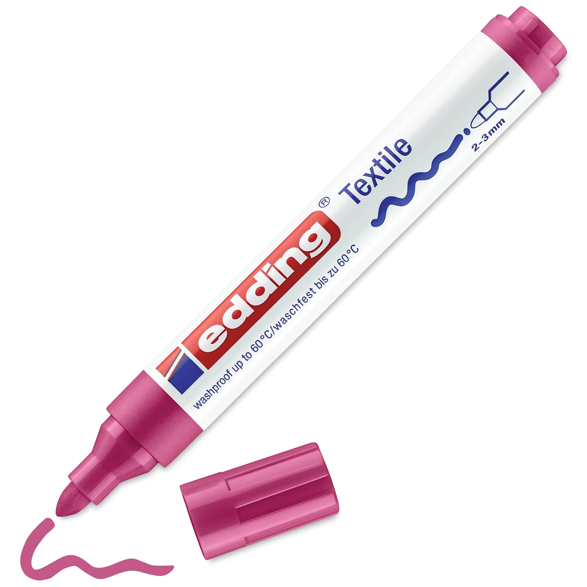 Edding 4500 Textile Pen - Carmine Red