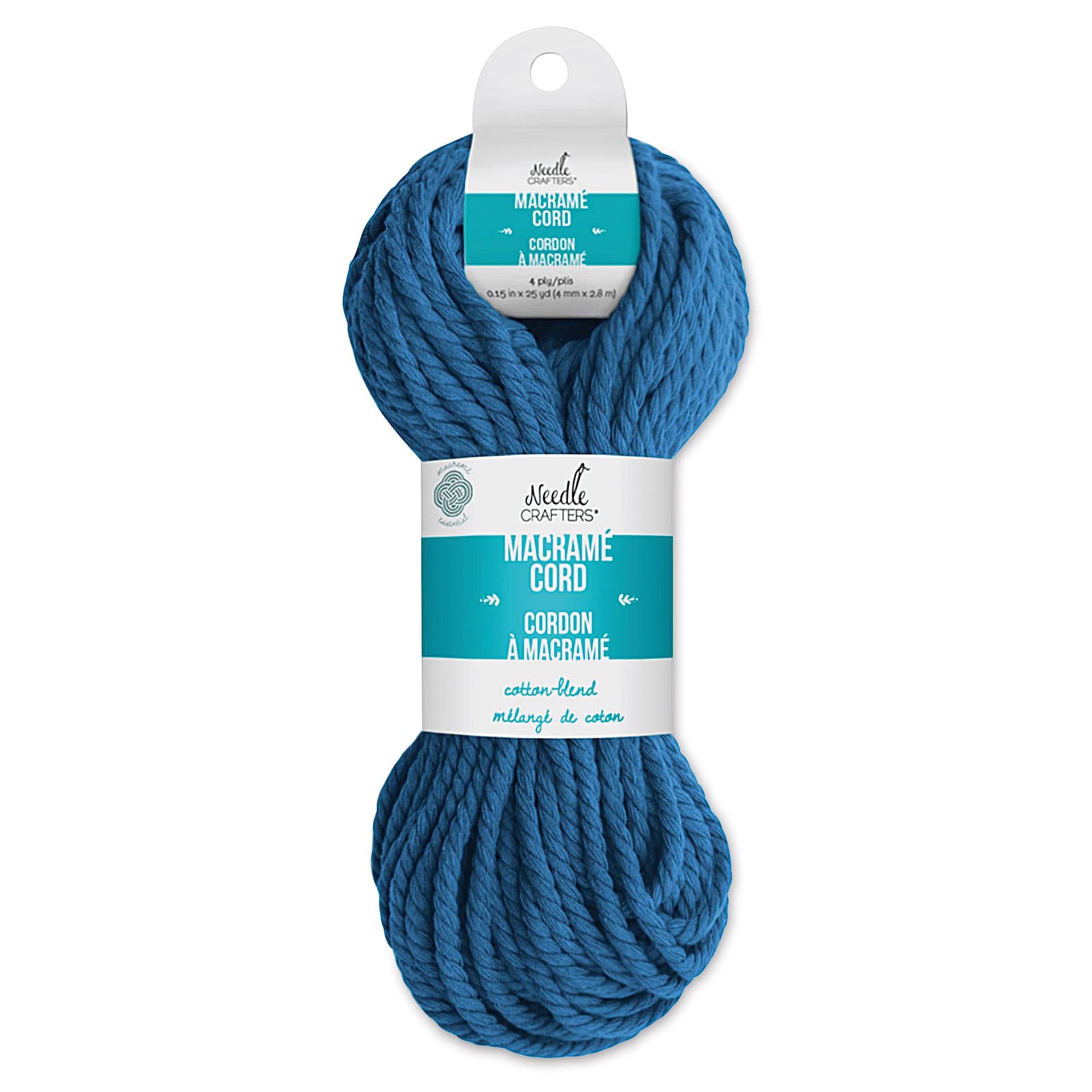 Needle Crafters Macramé Cord - Sky Blue, 4 mm x 25 yds
