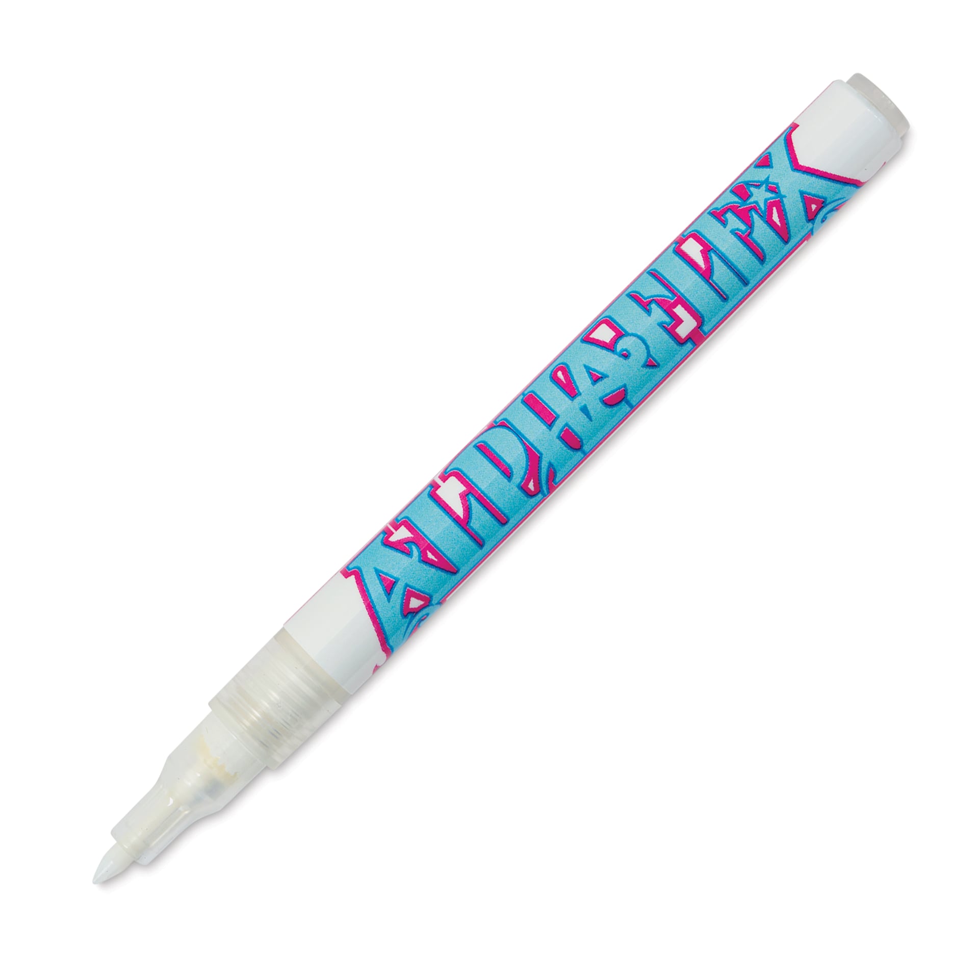 Alpha6 AlphaFlex Textile and Leather Paint Marker - White, 1 mm - w/ cap removed