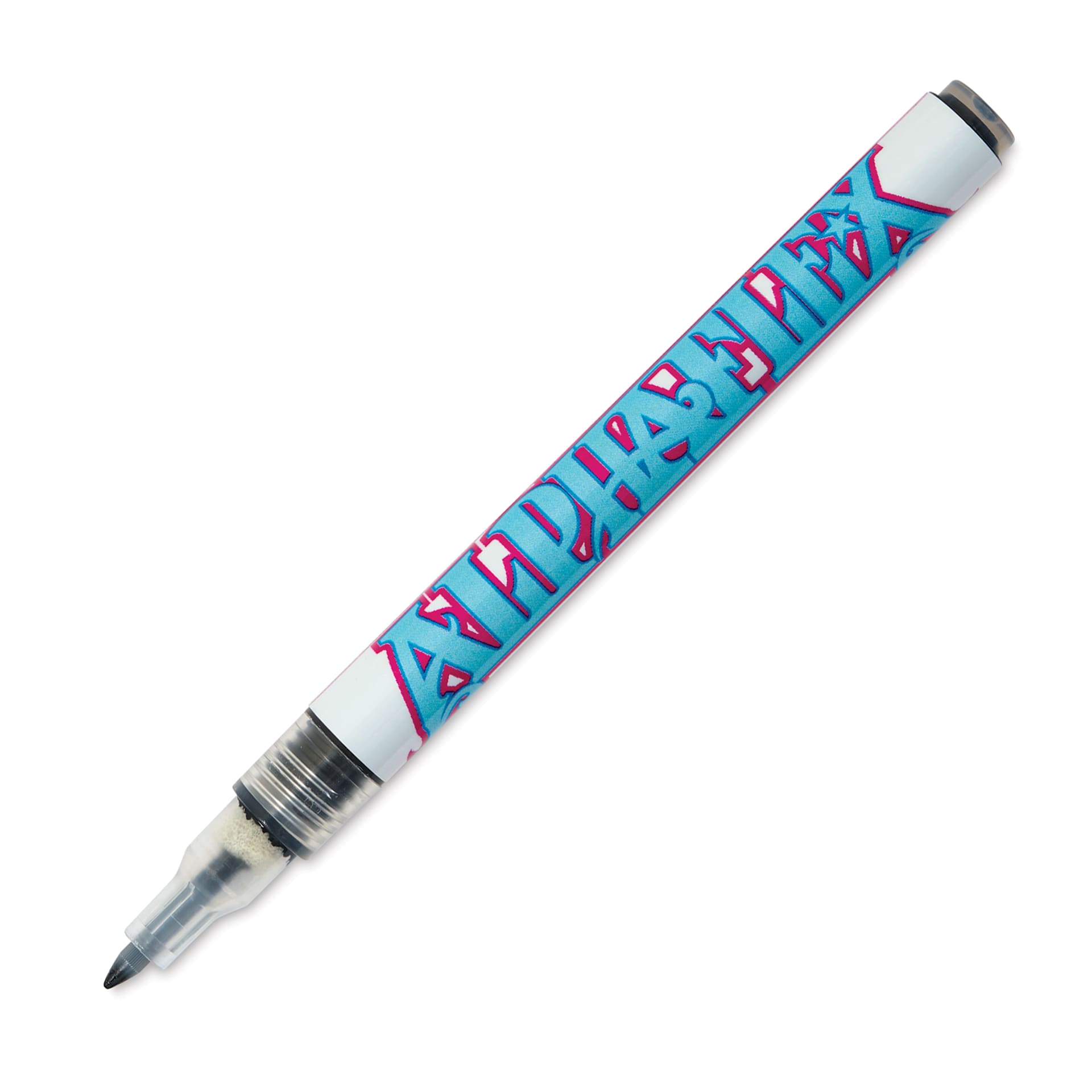 Alpha6 AlphaFlex Textile and Leather Paint Marker - Black, 1 mm - w/ cap removed