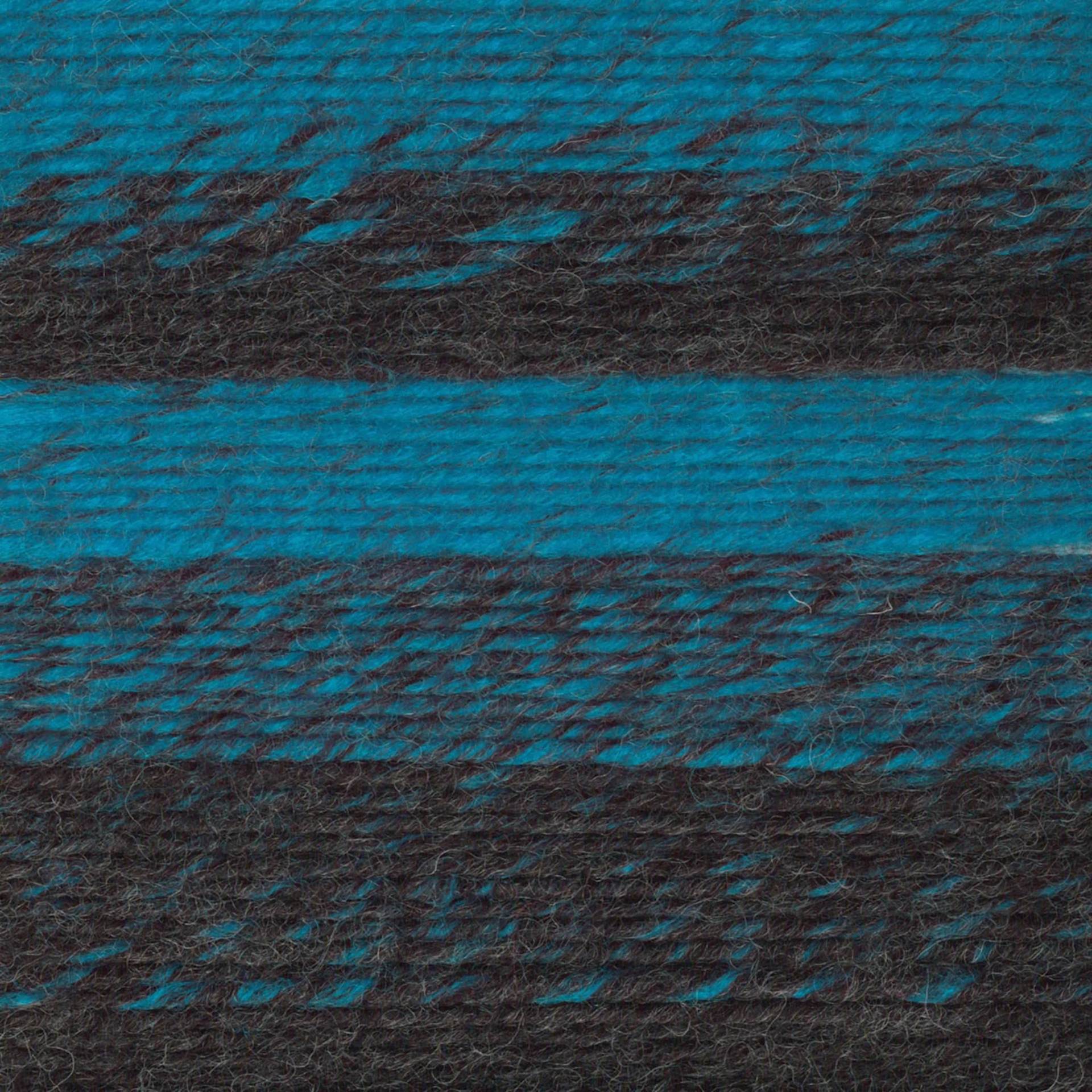 Lion Brand Scarfie Yarn - Charcoal/Aqua, close-up