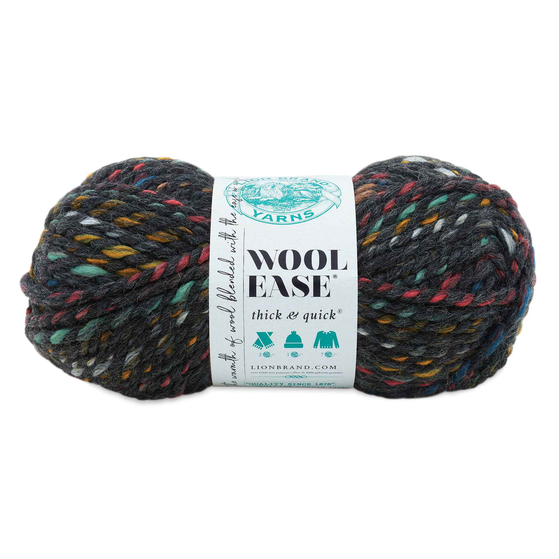 Lion Brand Wool Ease Thick & Quick Yarn - Bedrock, 87 yds